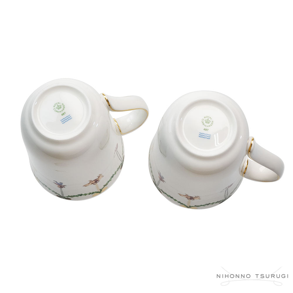 ロイヤルコペンハーゲン スターフルーテッド クリスマス マグカップ ペア 2503497