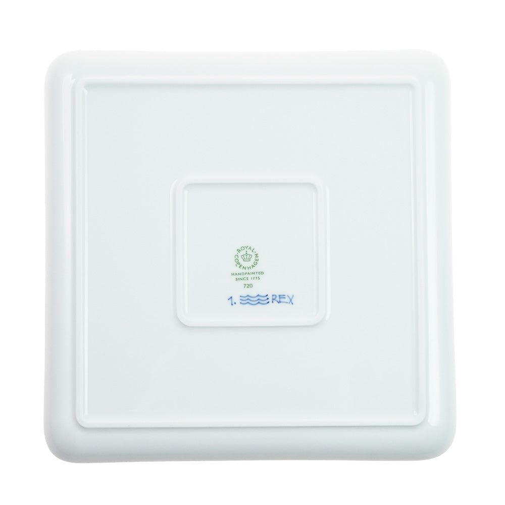 ロイヤルコペンハーゲン ブルーフルーテッド プレイン スクエアディッシュ 20cm 1-101-720