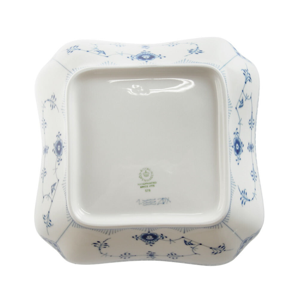 ロイヤルコペンハーゲン ハーフレース サラダボウル スクエア 102-578