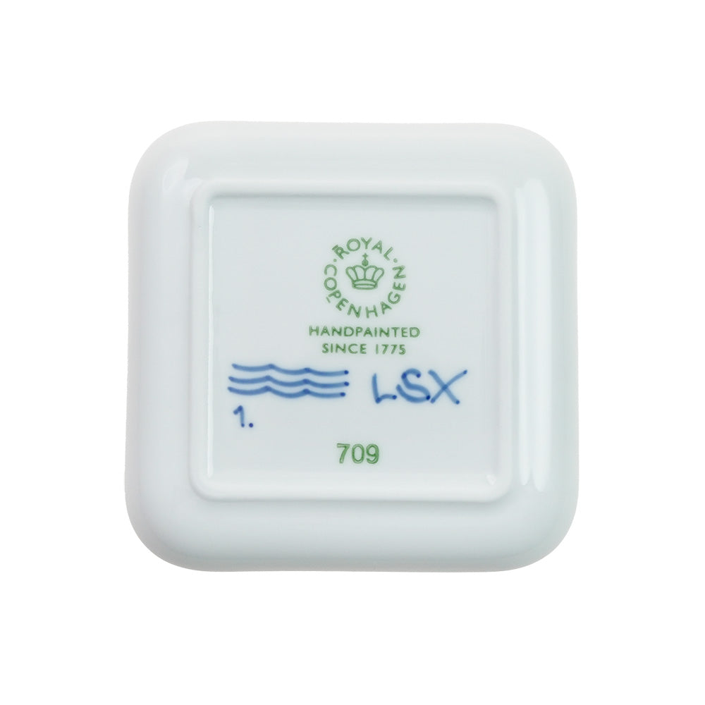 ロイヤルコペンハーゲン ブルーフルーテッド メガ スモールスクエアディッシュ 10cm 2-381-709