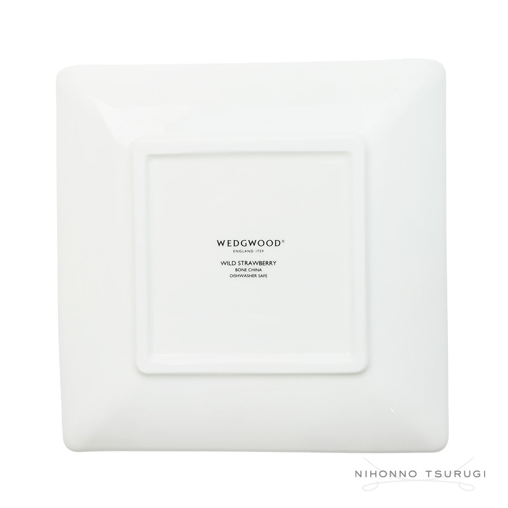 ウェッジウッド (WEDGWOOD) ワイルドストロベリー スクエアトレイ BOX入り