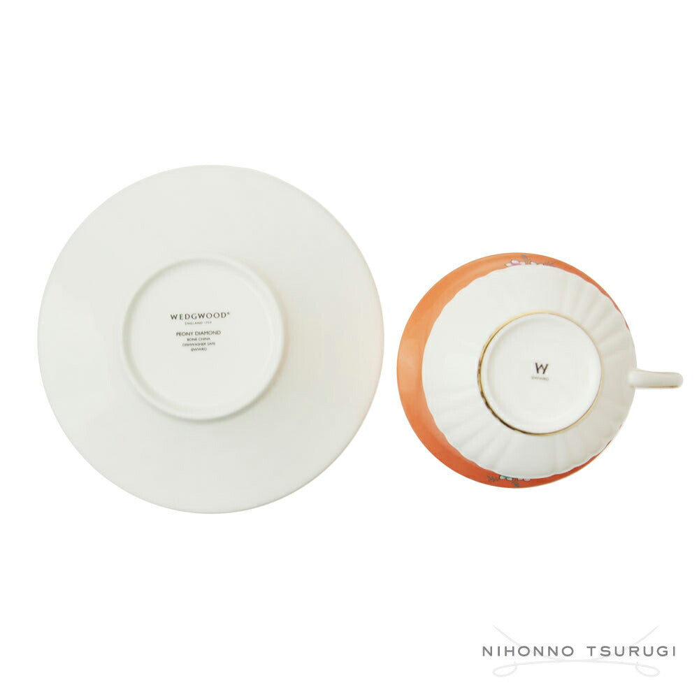 ウェッジウッド (WEDGWOOD) ワンダーラスト ピオニーダイヤモンド ティーカップ&ソーサー