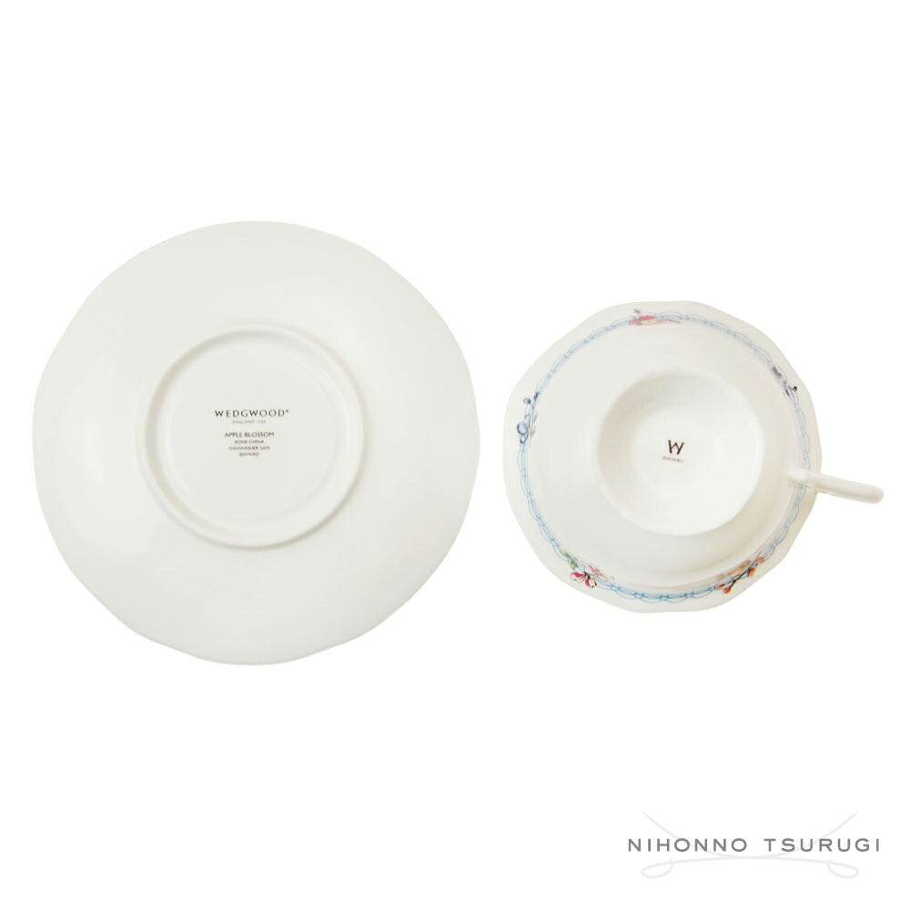 ウェッジウッド (WEDGWOOD) ワンダーラスト アップルブロッサム ティーカップ&ソーサー