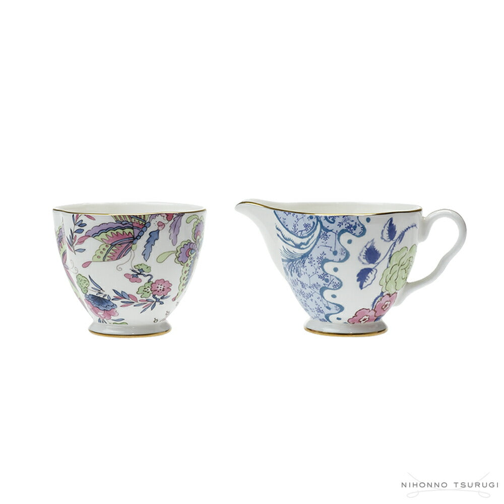 ウェッジウッド (WEDGWOOD) バタフライブルーム シュガーボウル & クリーマー