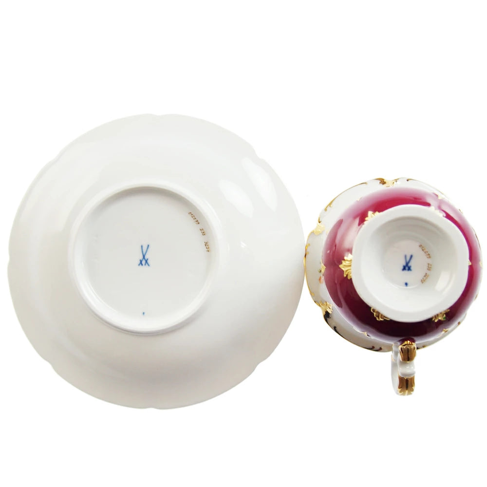 マイセン (Meissen) 金彩小花 パープルゴールド コーヒーカップ&ソーサー 200ml 012079/15582