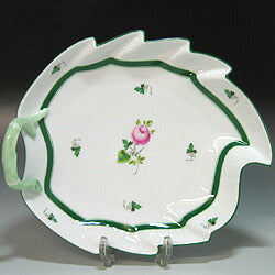 ヘレンド (HEREND) VRH ウィーンのバラ ディッシュ葉型 24cm 200