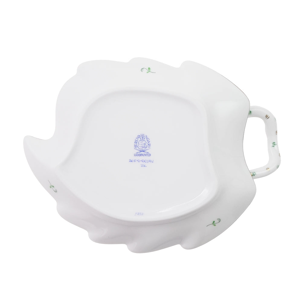 ヘレンド (HEREND) AV アポニーグリーン リーフトレイ 14.5cm 205