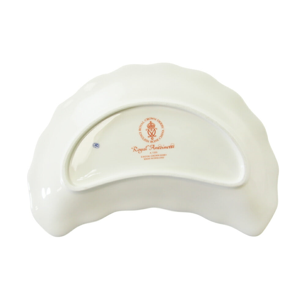 ロイヤルクラウンダービー (ROYAL CROWN DERBY) ロイヤルアントワネット クレセントディッシュ