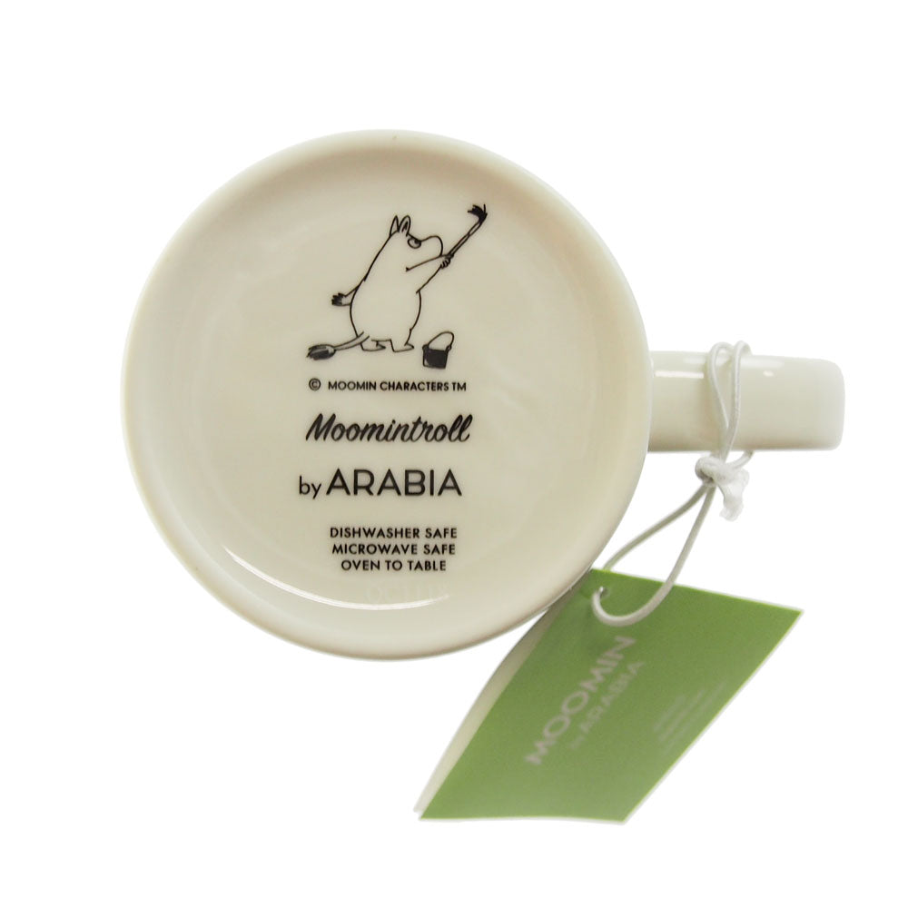 アラビア (ARABIA) ムーミン マグカップ グラスグリーン