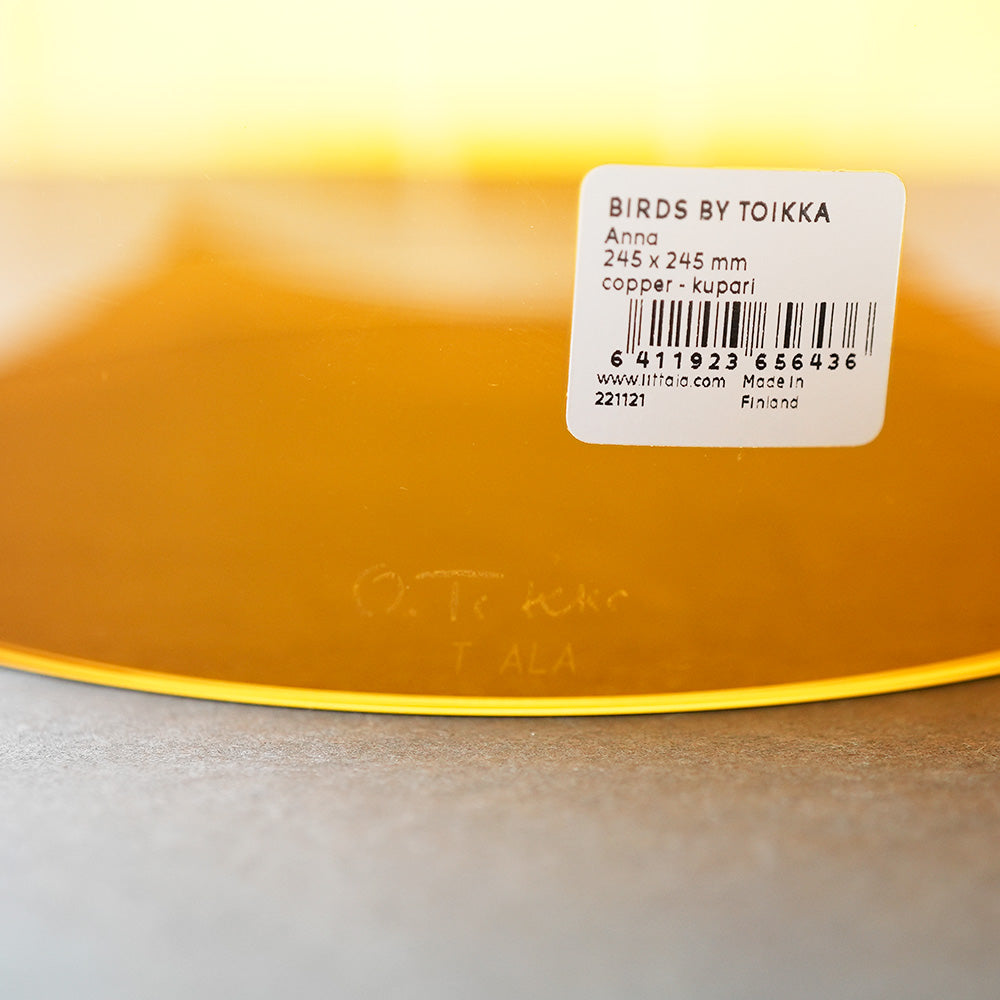 イッタラ (iittala) バード バイ オイバ・トイッカ アンナ 245x245mm コッパー