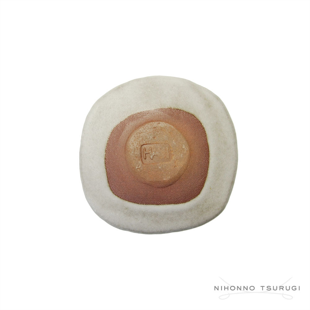 葛西国太郎 HANI 白マット 豆皿 CLOVER