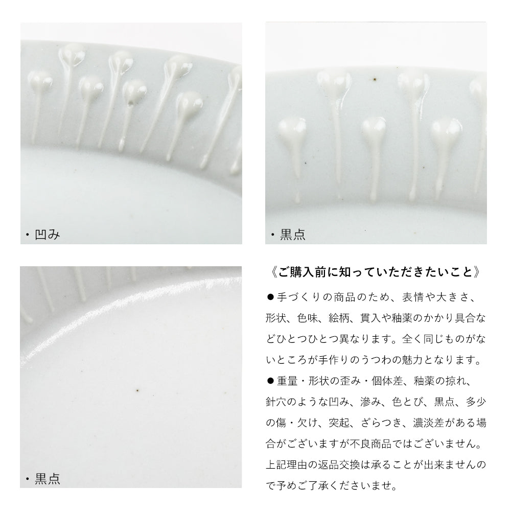 和食器 九谷青窯 高原真由美 いっちん雫 楕円皿