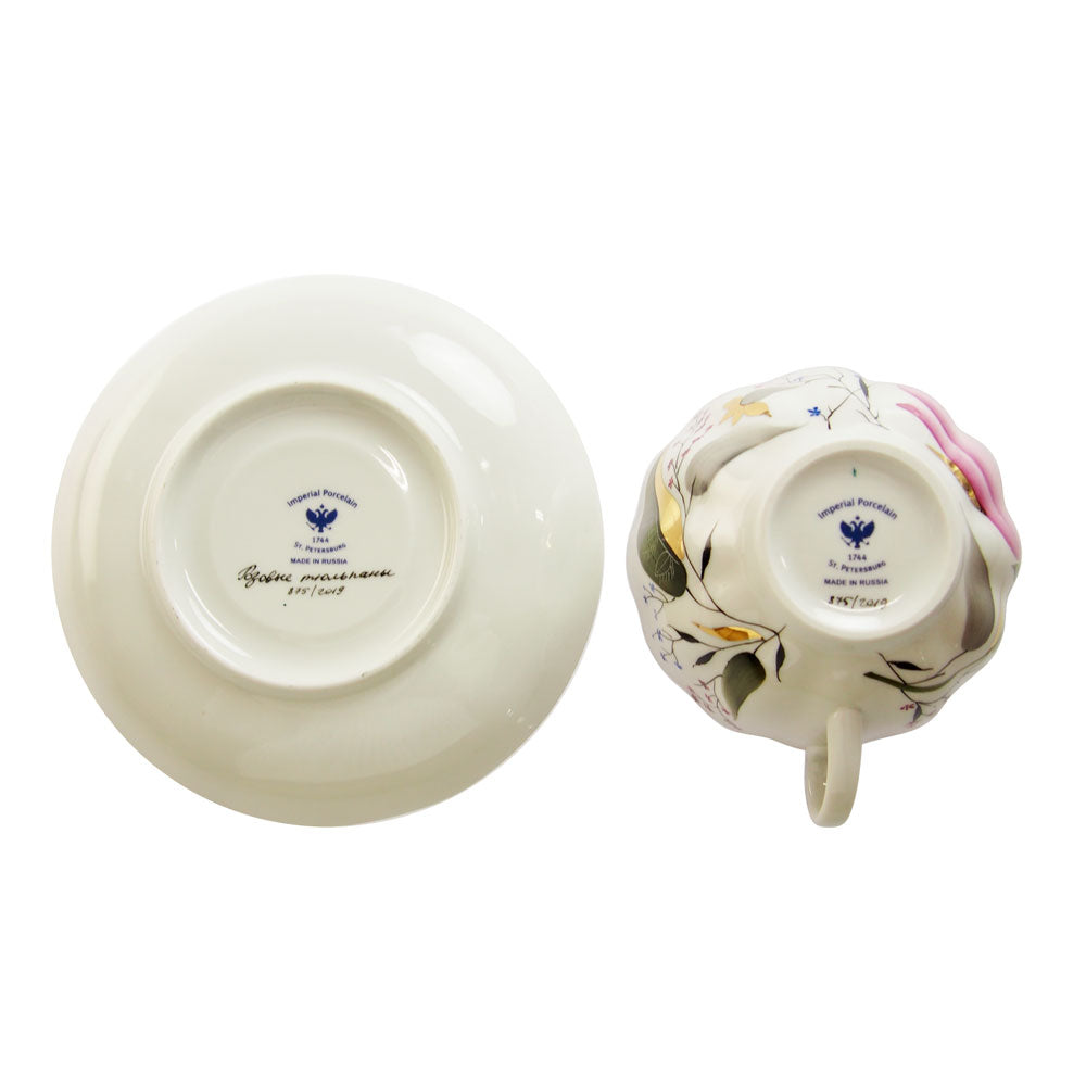 インペリアルポーセリン チューリップ ティーカップ&ソーサー 250ml