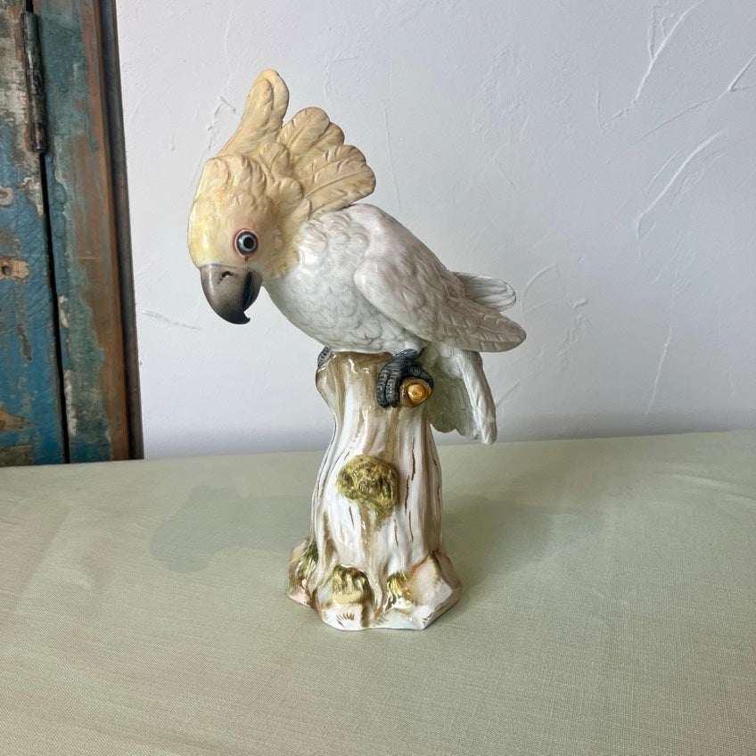 マイセン (Meissen) アンティーク 動物置物 オウム