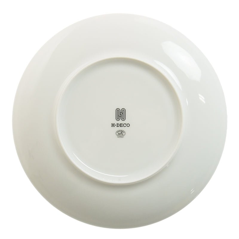 エルメス (HERMES) H(アッシュ)デコ デザートプレート 22.5cm ペア