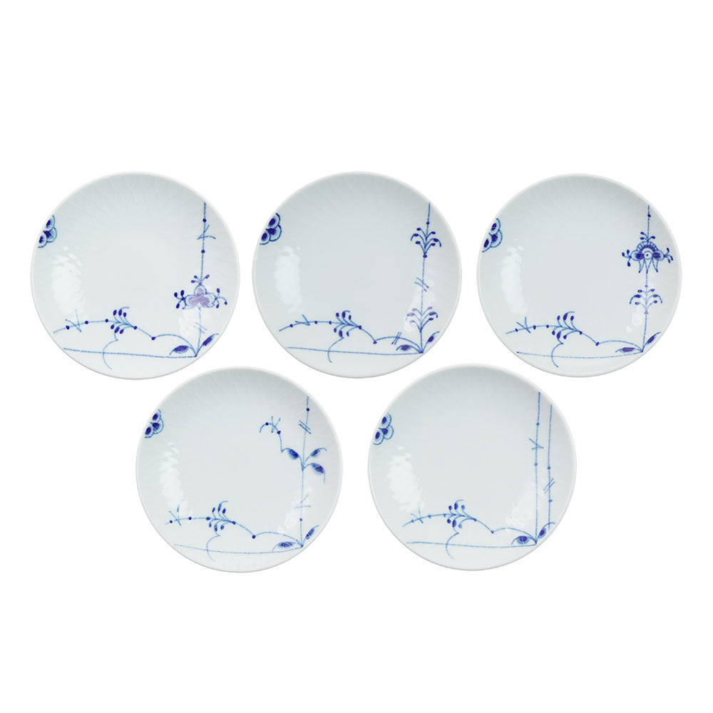 ロイヤルコペンハーゲン ブルーパルメッテ プレート 10cm 5柄セット 2-500-904