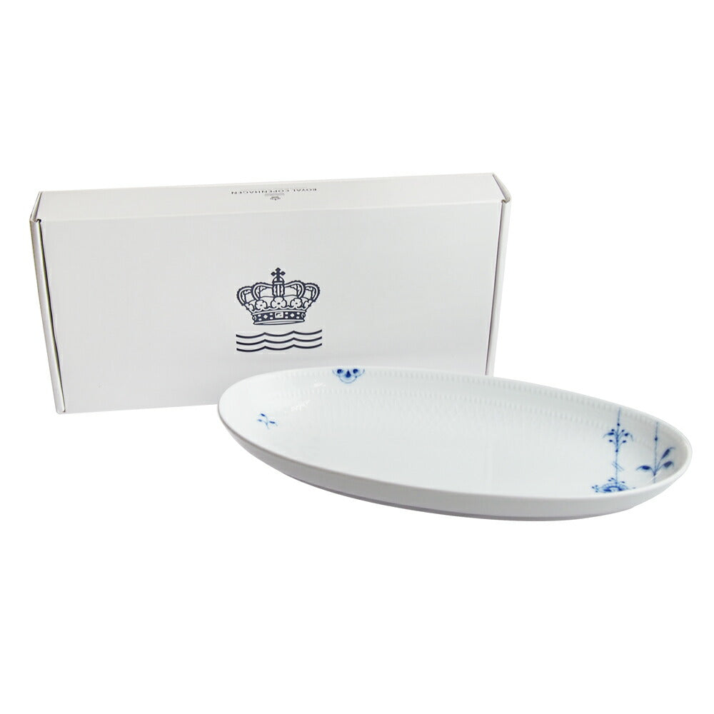 ロイヤルコペンハーゲン ブルーパルメッテ オーバルディッシュ L 32cm×15.5cm 2-500-375