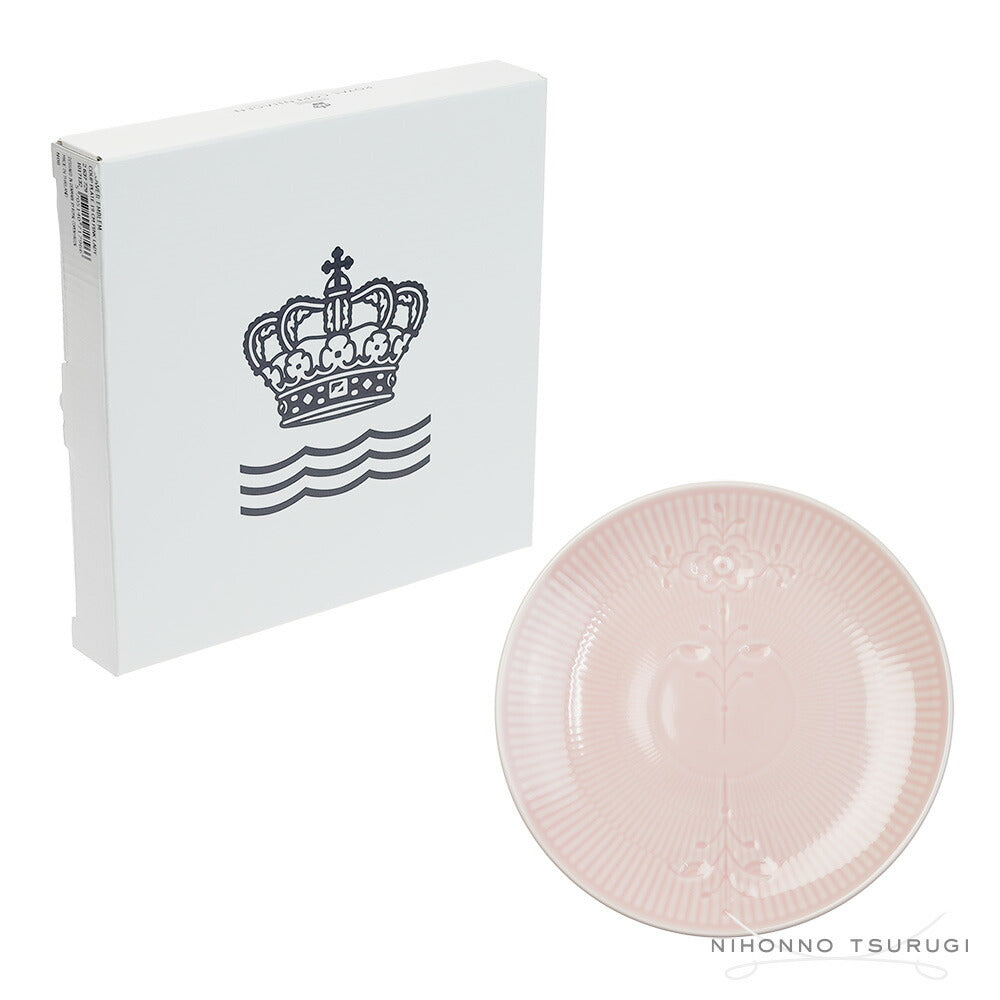 ロイヤルコペンハーゲン(ROYAL COPENHAGEN) フラワーエンブレム クーププレート 19cm ピンク 2637729/1017132