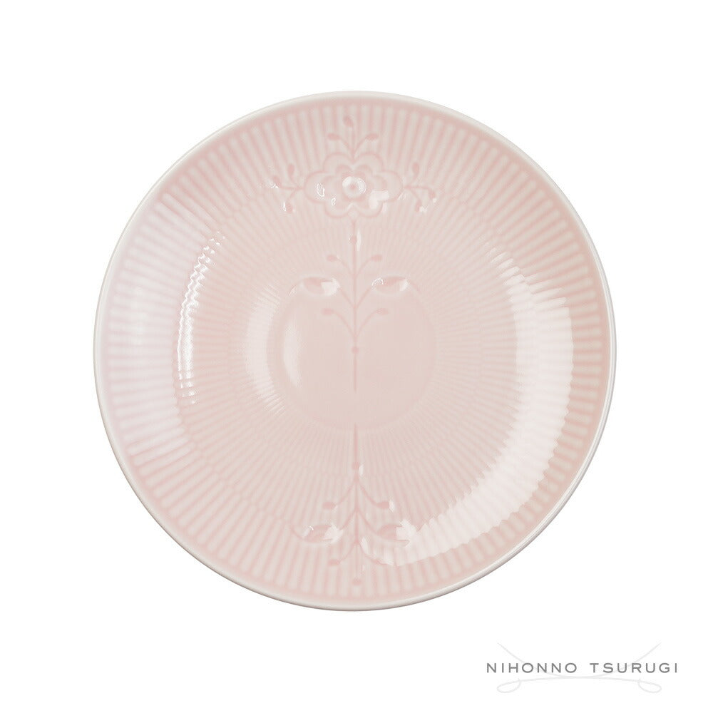 ロイヤルコペンハーゲン(ROYAL COPENHAGEN) フラワーエンブレム クーププレート 19cm ピンク 2637729/1017132