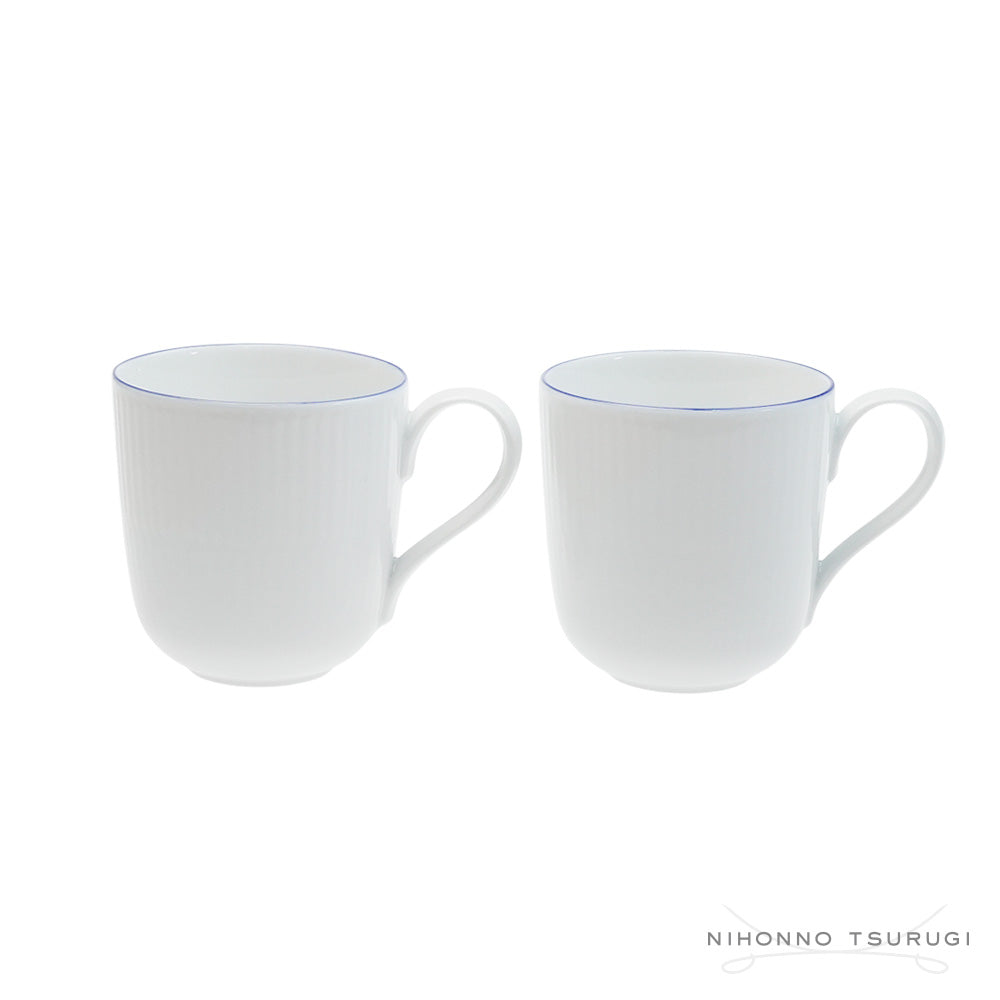 ロイヤルコペンハーゲン(ROYAL COPENHAGEN) ブルーライン マグカップ ペア 280ml 1-658-919