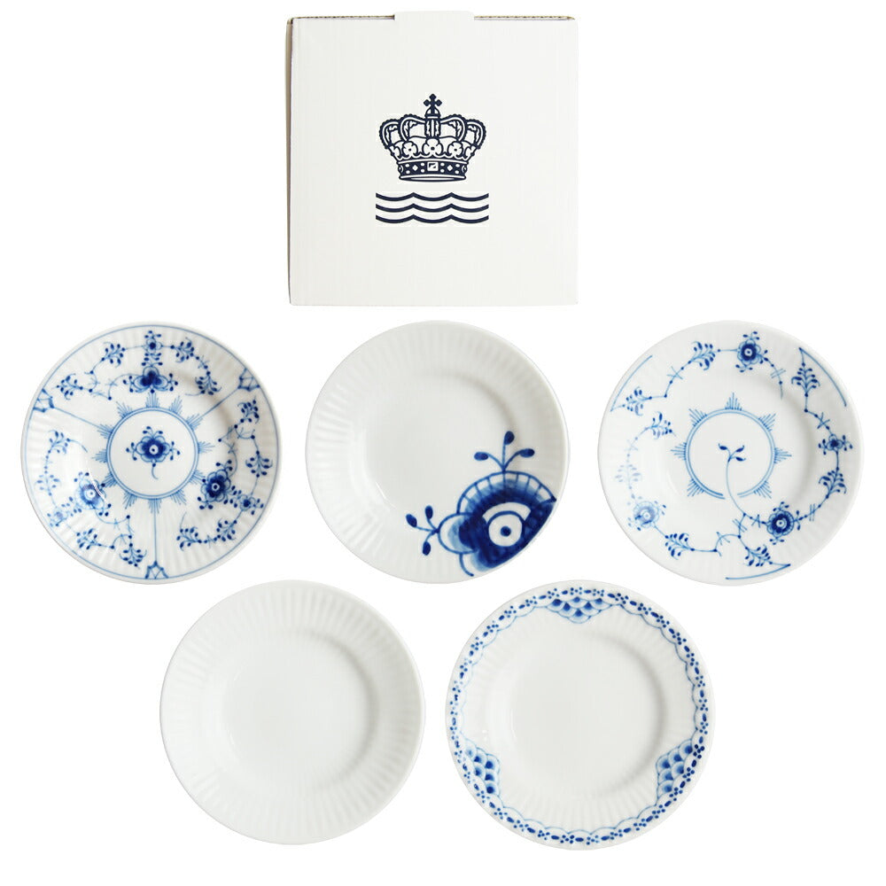 ロイヤルコペンハーゲン ヒストリーミックス ミニプレート 11cm 5枚セット 2-960-045