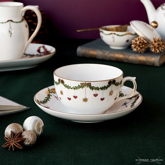 ロイヤルコペンハーゲン スターフルーテッド クリスマス カップ&ソーサー 2503086