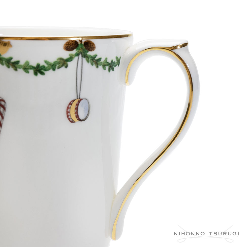 ロイヤルコペンハーゲン スターフルーテッド クリスマス マグカップ ペア 2503497