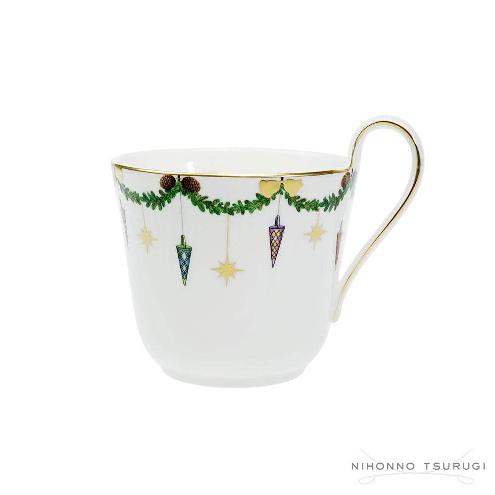 ロイヤルコペンハーゲン スターフルーテッド クリスマス ハイハンドル マグカップ 330ml 2503090