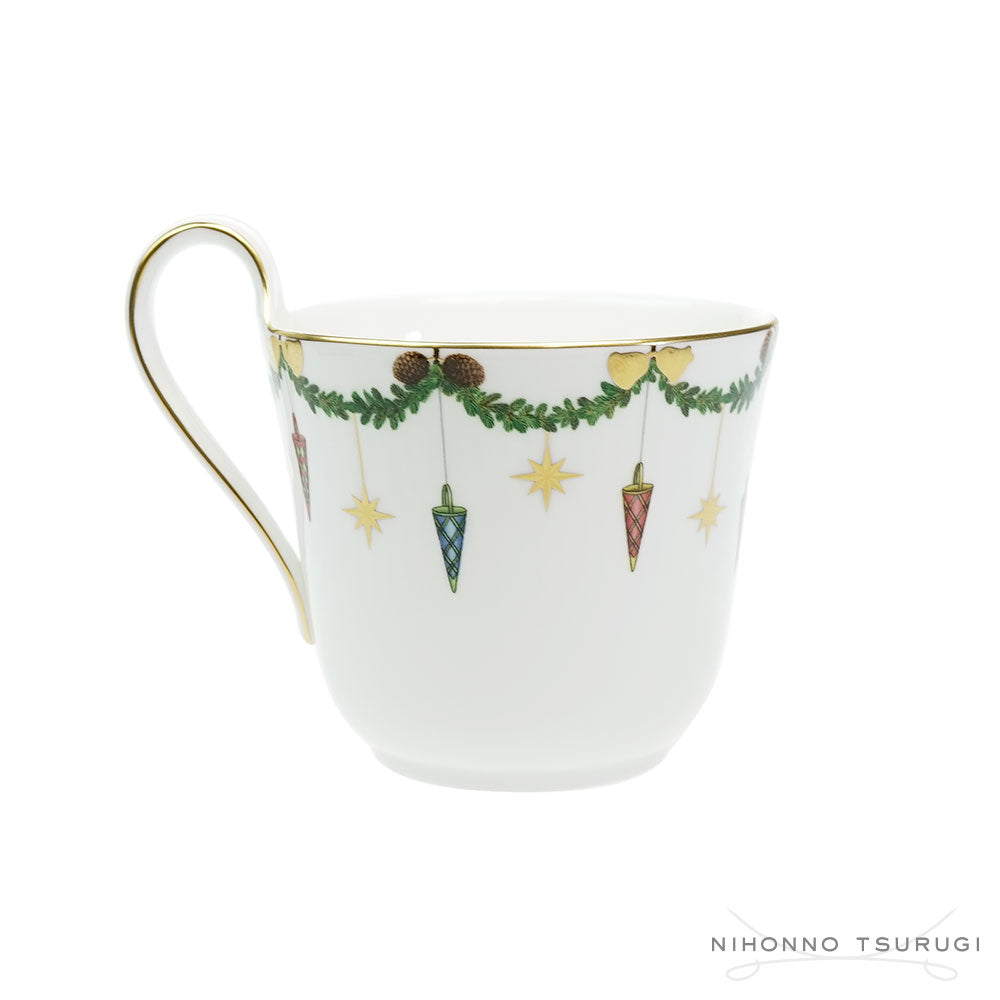 ロイヤルコペンハーゲン スターフルーテッド クリスマス ハイハンドル マグカップ 330ml 2503090