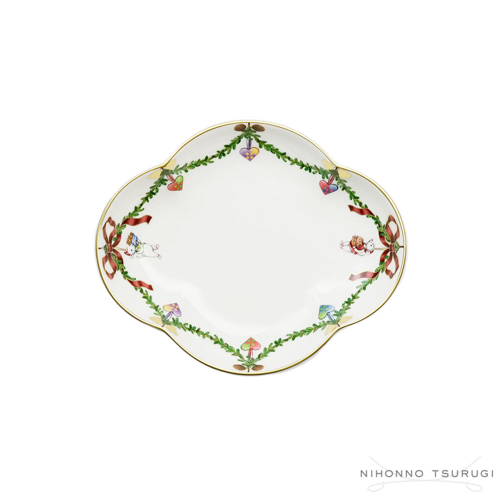 ロイヤルコペンハーゲン スターフルーテッド クリスマス ディッシュ 17.5cm 1055053