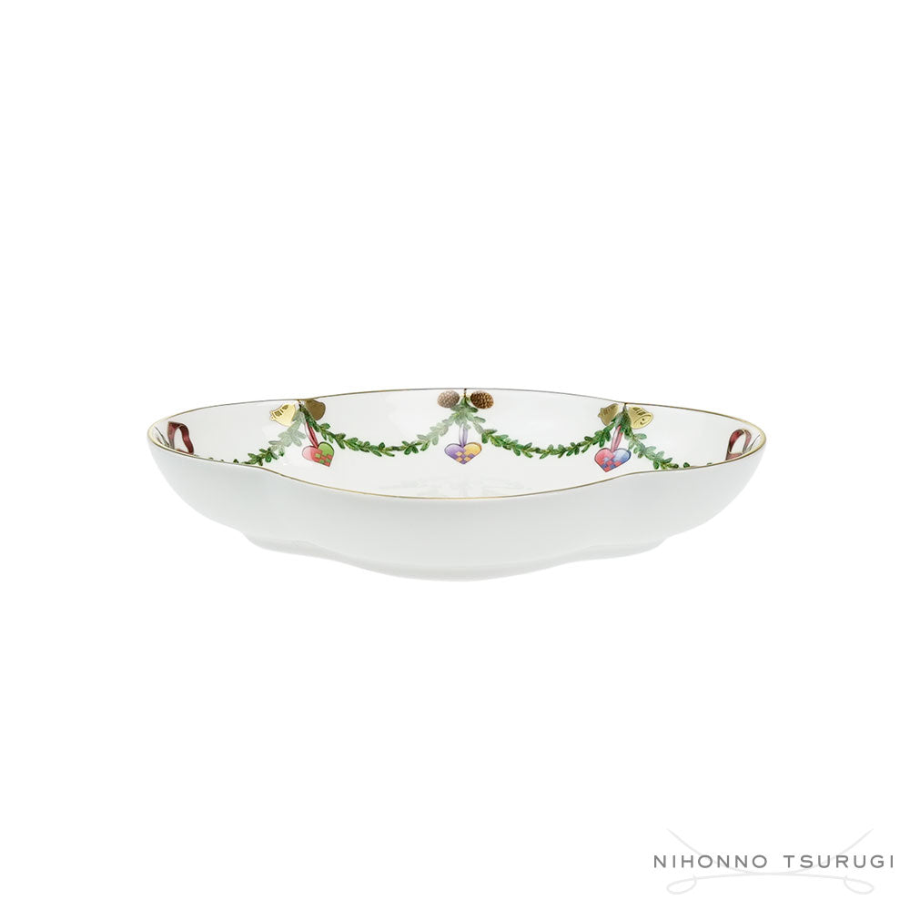 ロイヤルコペンハーゲン スターフルーテッド クリスマス ディッシュ 17.5cm 1055053