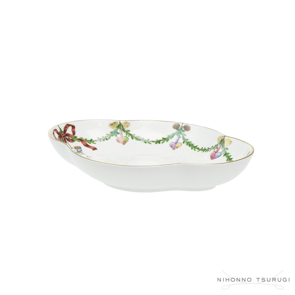 ロイヤルコペンハーゲン スターフルーテッド クリスマス ディッシュ 17.5cm 1055053