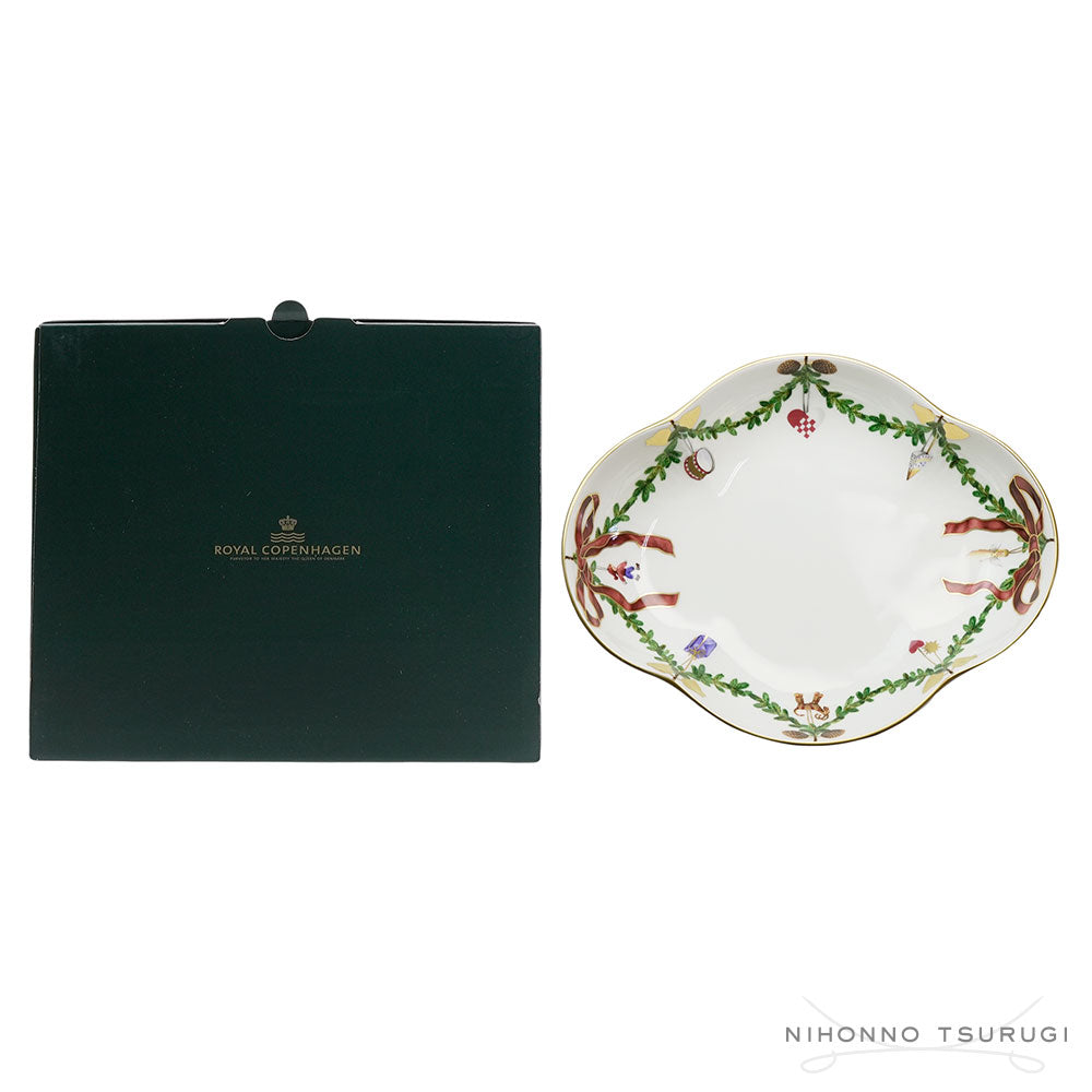 ロイヤルコペンハーゲン スターフルーテッド クリスマス ディッシュ 22×18cm 2503359
