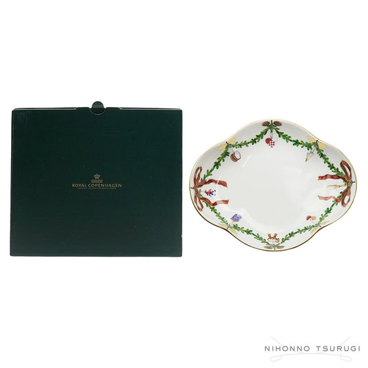 ロイヤルコペンハーゲン スターフルーテッド クリスマス ディッシュ 22×18cm 2503359