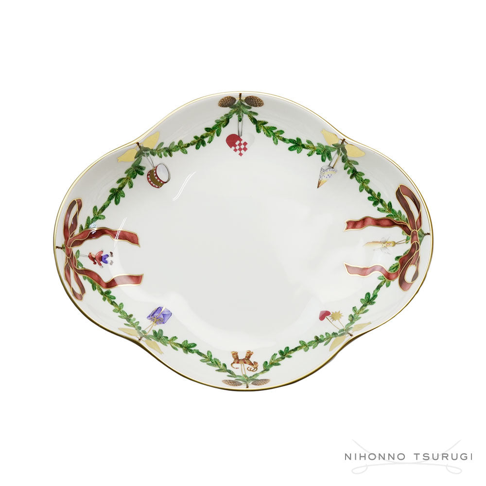 ロイヤルコペンハーゲン スターフルーテッド クリスマス ディッシュ 22×18cm 2503359