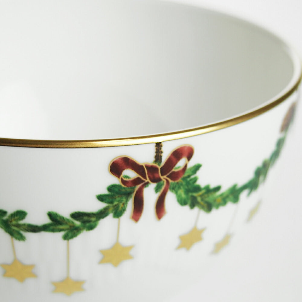ロイヤルコペンハーゲン スターフルーテッド クリスマス ボウル ペア 2503040