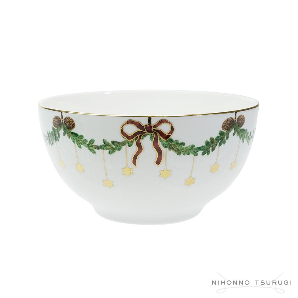 ロイヤルコペンハーゲン スターフルーテッド クリスマス ボウル 18cm         