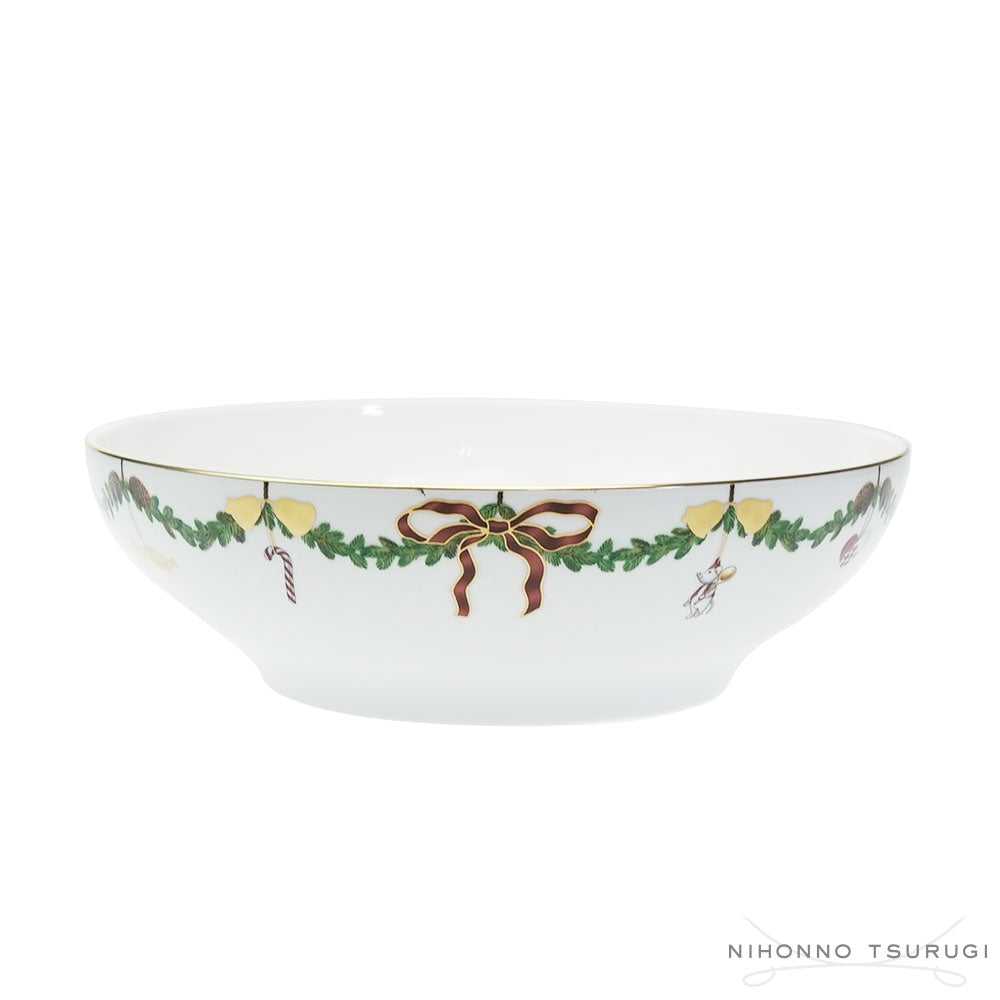 ロイヤルコペンハーゲン スターフルーテッド クリスマス ボウル 25cm 2503580
