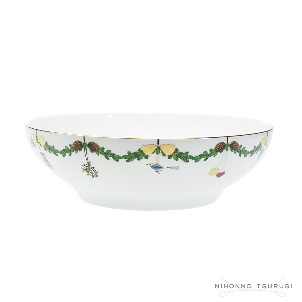 ロイヤルコペンハーゲン スターフルーテッド クリスマス ボウル 25cm 2503580