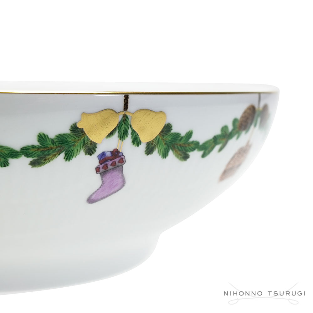 ロイヤルコペンハーゲン スターフルーテッド クリスマス ボウル 25cm 2503580