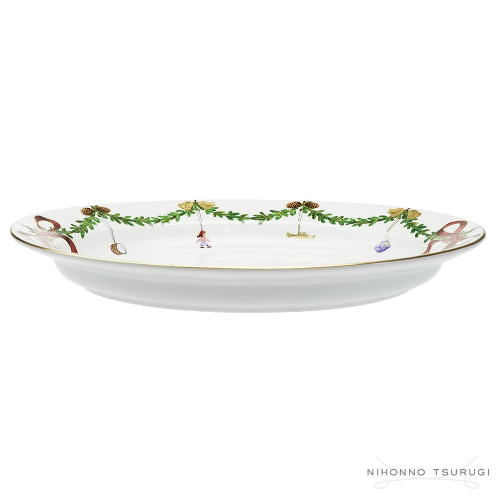 ロイヤルコペンハーゲン スターフルーテッド クリスマス ディッシュ 37cm 2503375