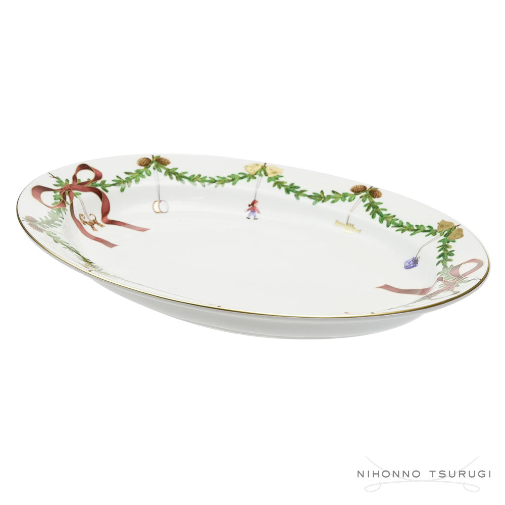 ロイヤルコペンハーゲン スターフルーテッド クリスマス ディッシュ 37cm 2503375