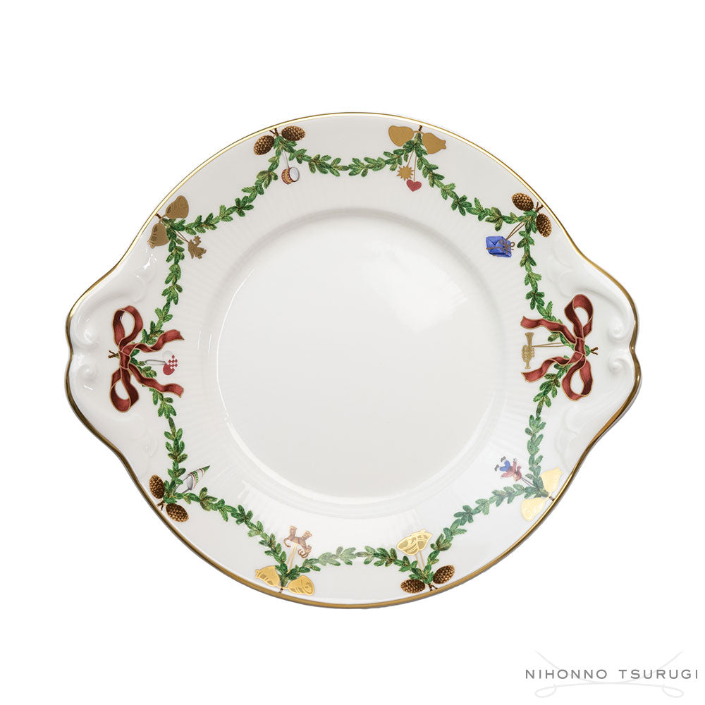 ロイヤルコペンハーゲン スターフルーテッド クリスマス ケーキディッシュ 27cm 1018148