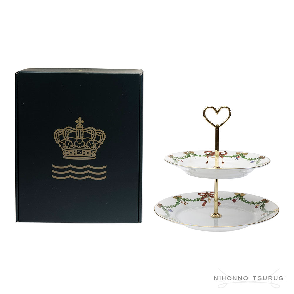ロイヤルコペンハーゲン スターフルーテッド クリスマス デザートスタンド 2503428