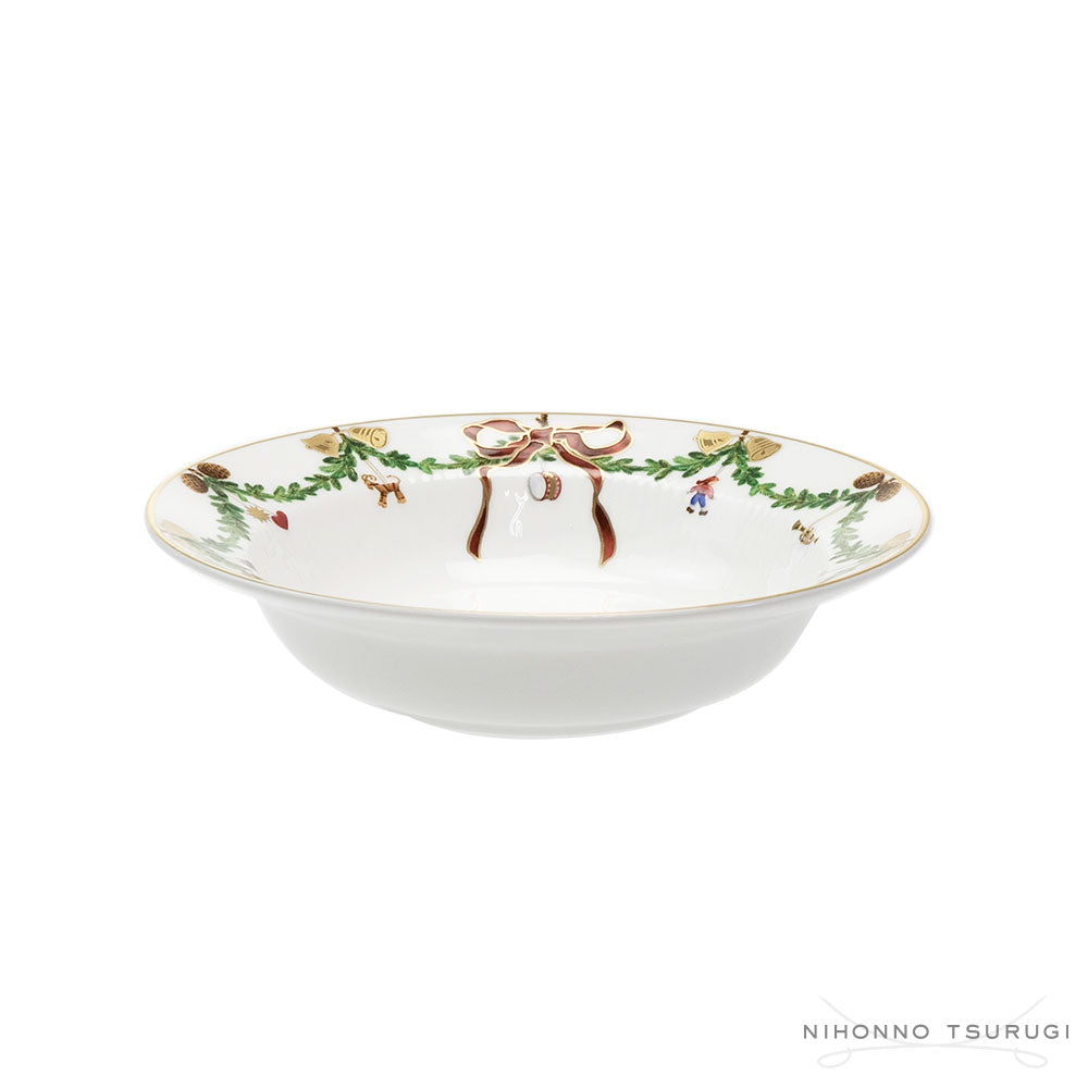 ロイヤルコペンハーゲン スターフルーテッド クリスマス ディーププレート 17cm