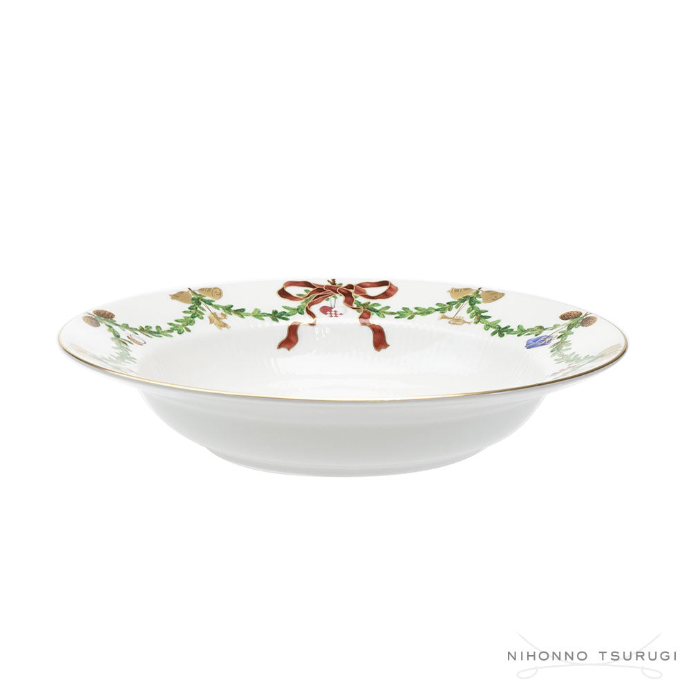 ロイヤルコペンハーゲン スターフルーテッド クリスマス ディーププレート 24cm 2503604