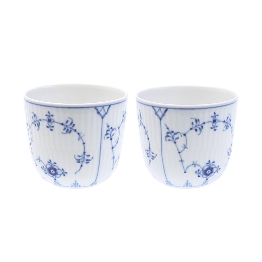 ロイヤルコペンハーゲン ブルーフルーテッド プレイン カップ ペア 1101149