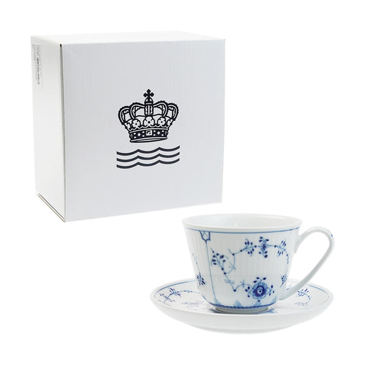 ロイヤルコペンハーゲン ブルーフルーテッドプレイン カップ&ソーサー 1101064