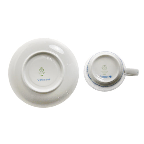 ロイヤルコペンハーゲン ブルーフルーテッド プレイン 101-092 ハイハンドルカップ＆ソーサー[S]