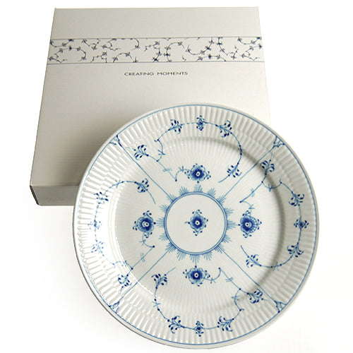 ロイヤルコペンハーゲン(ROYAL COPENHAGEN) ブルーフルーテッド プレイン プレート フラット 19-25cm